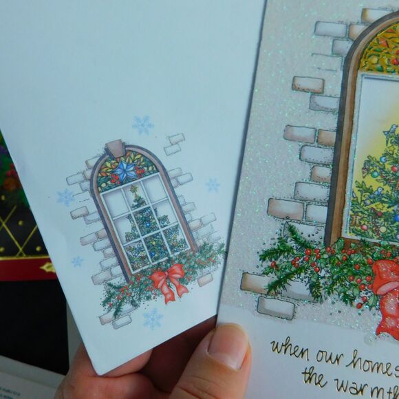 Lot of 25 Christmas Greeting Holiday Cards Unused, Envelopes Multiple Designs - Picture 6 of 16